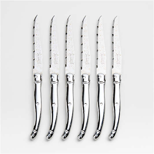 Jean Dubost Laguiole ® Stainless Steel Steak Knives, Set of 6
