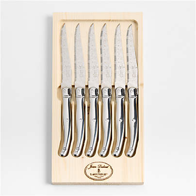Jean Dubost Laguiole ® Stainless Steel Steak Knives, Set of 6