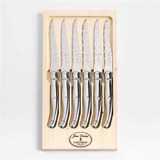Jean Dubost Laguiole ® Stainless Steel Steak Knives, Set of 6