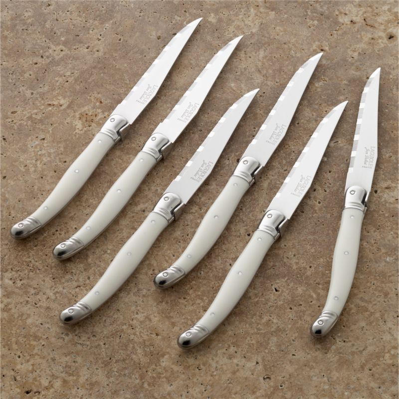 Laguiole ® Ivory  Steak Knives, Set of 6