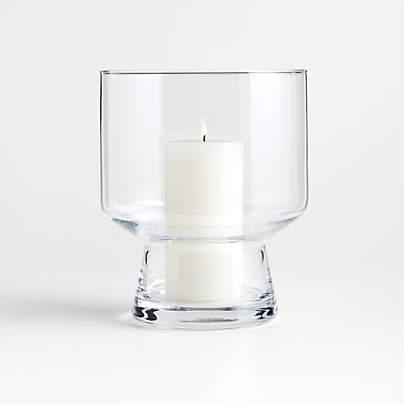 Laila Glass Hurricane Candle Holder 9"