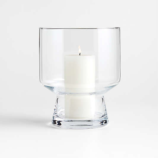 Laila Glass Hurricane Candle Holder 9"