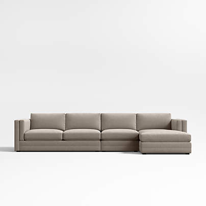 Lakeview Upholstered 3-Piece Chaise Sectional Sofa