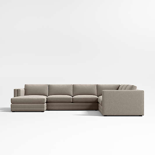 Lakeview 4-Piece L-Shaped Sectional Sofa with Chaise Lounge