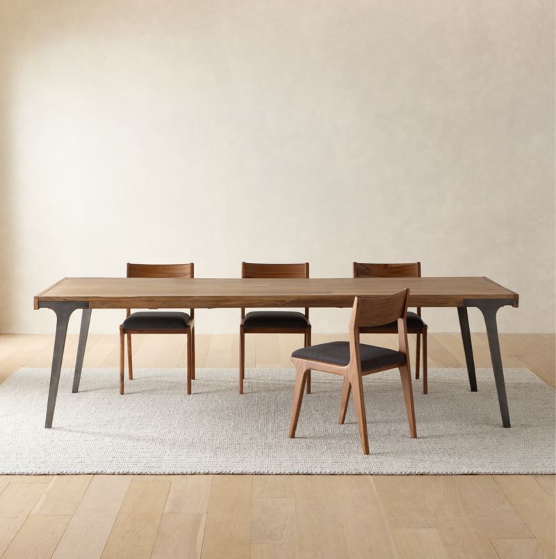 Lakin 61"-99" Teak Extendable Dining Table - image 13 of 22