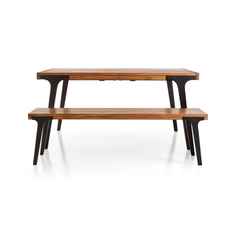 Lakin 59" Teak Bench - image 6 of 16