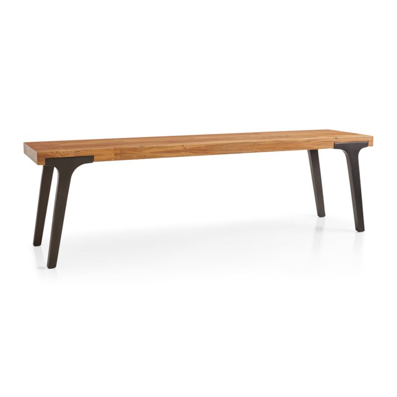 Lakin 59" Teak Bench - image 4 of 16