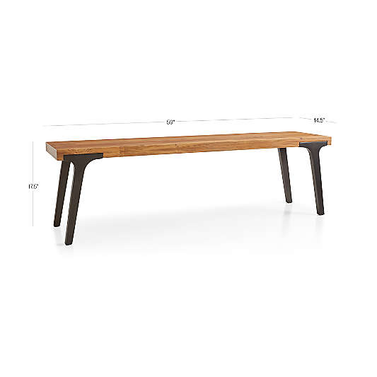 Lakin 59" Teak Bench