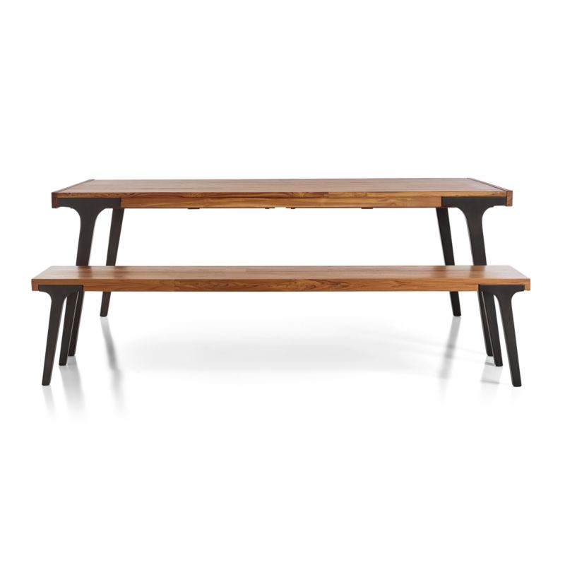 Lakin 79" Teak Bench - image 5 of 15