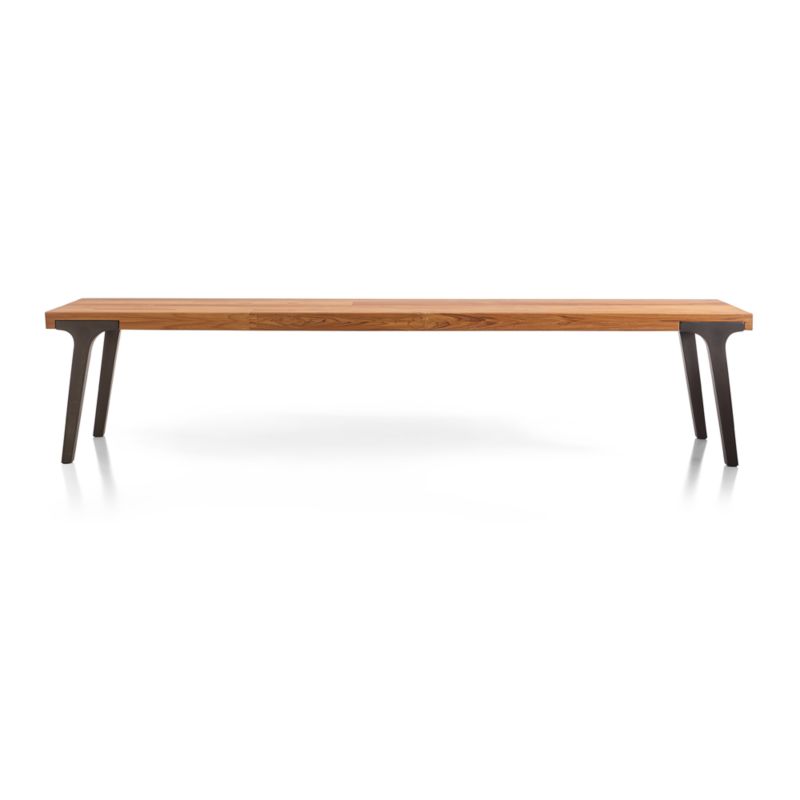 Lakin 79" Teak Bench - image 7 of 15