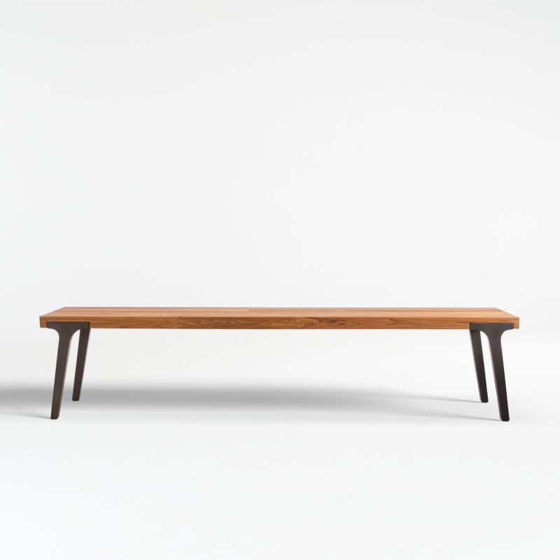 Lakin 79" Teak Bench - image 0 of 15