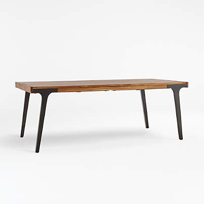 Lakin 81"-119" Teak Extendable Dining Table