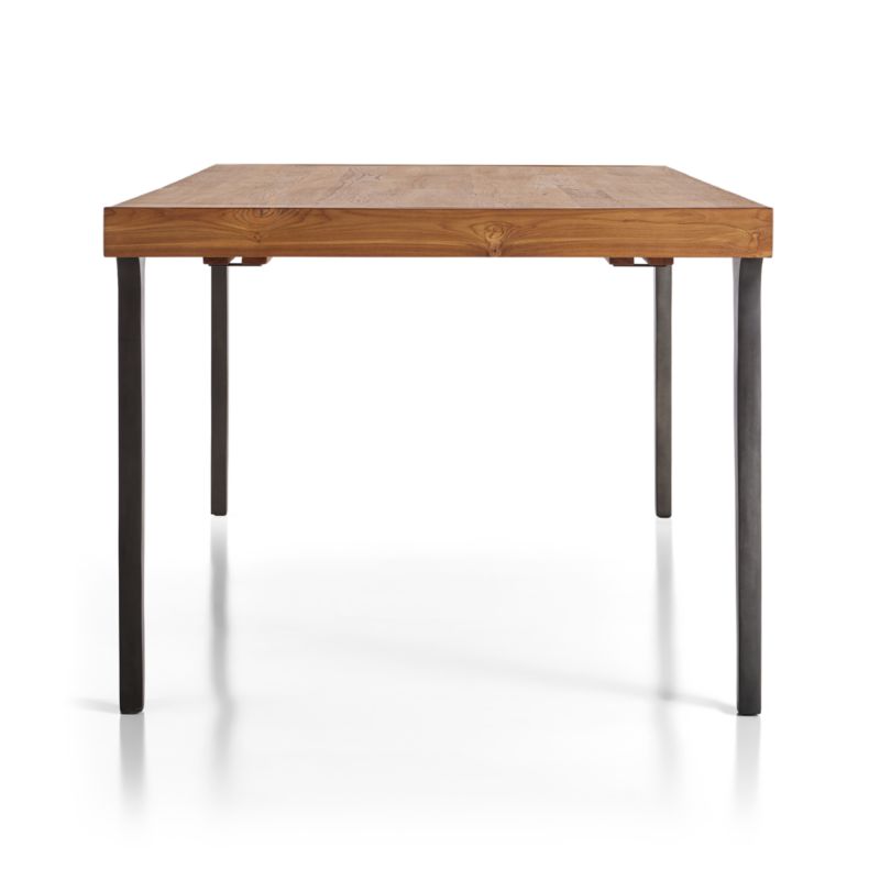 Lakin 106"-144" Teak Wood Extendable Dining Table