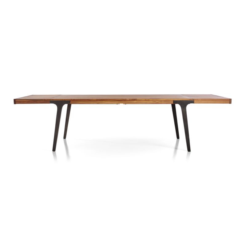 Lakin 81"-119" Teak Extendable Dining Table - image 14 of 21