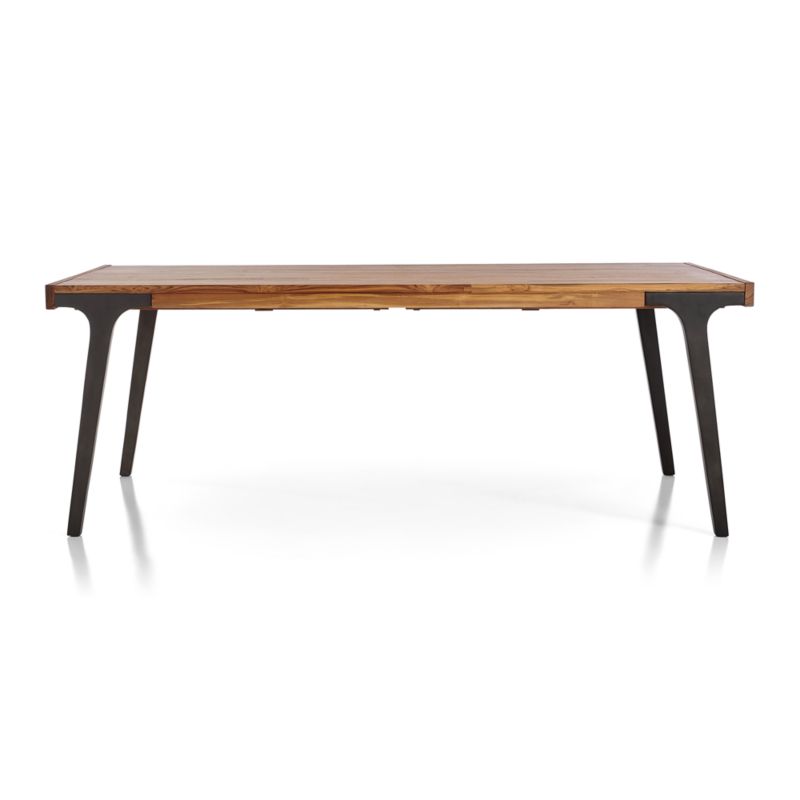 Lakin 106"-144" Teak Wood Extendable Dining Table