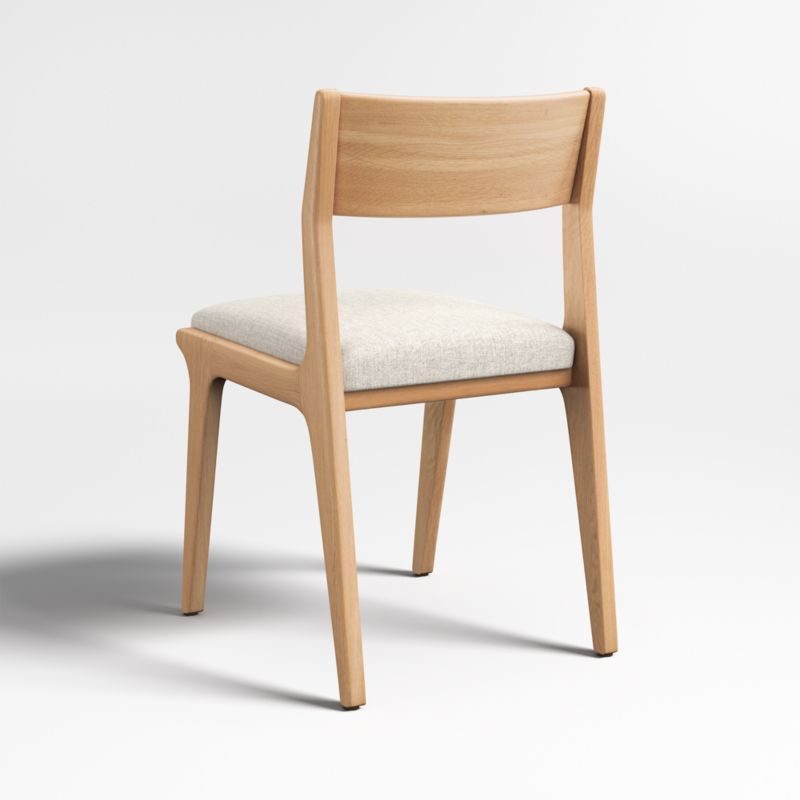 Lakin White Oak Wood Dining Side Chair