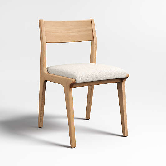 Lakin White Oak Wood Dining Side Chair