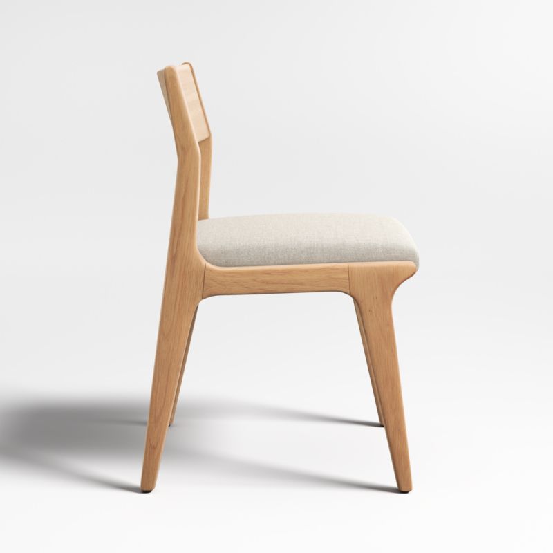 Lakin White Oak Wood Dining Side Chair