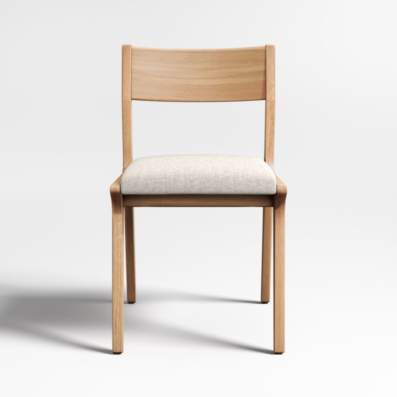 Lakin White Oak Wood Dining Side Chair