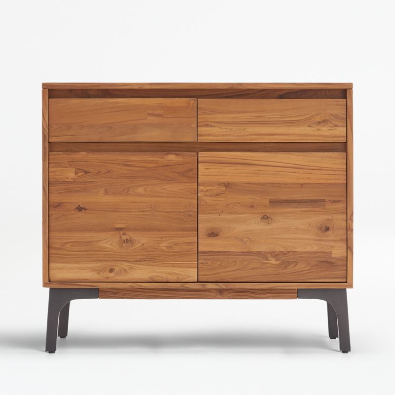 Lakin Small Teak Sideboard - image 0 of 14