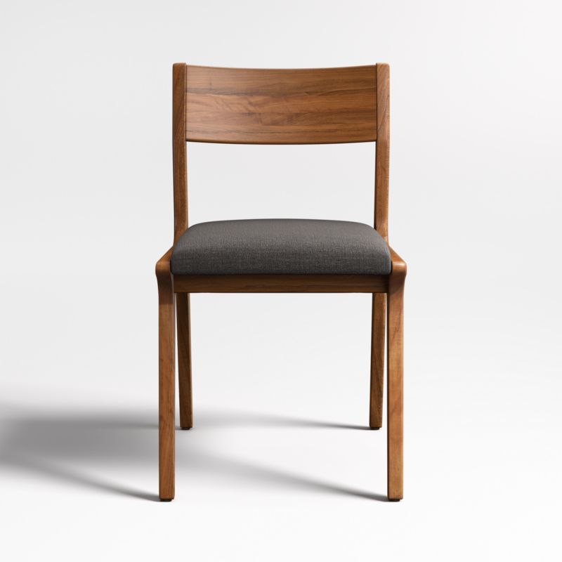 Petrie Black Ash Upholstered Dining Chair with Performance Fabric