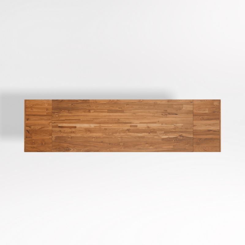 Lakin 106"-144" Teak Wood Extendable Dining Table - image 18 of 22