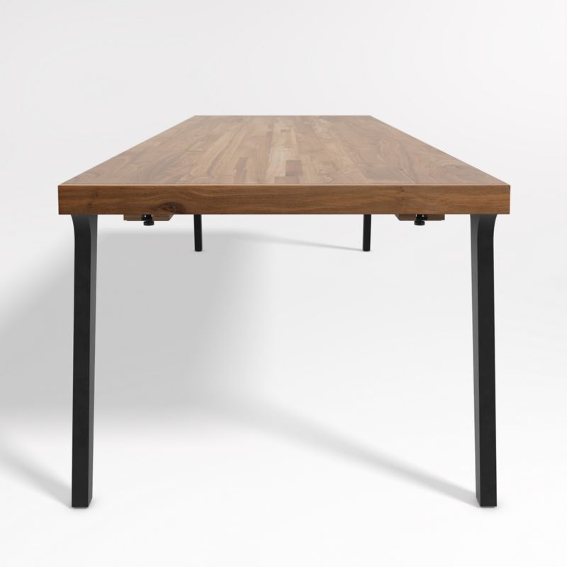Lakin 106"-144" Teak Wood Extendable Dining Table - image 16 of 22