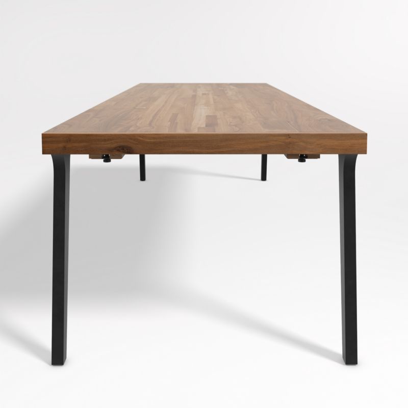 Lakin 106"-144" Teak Wood Extendable Dining Table - image 6 of 15