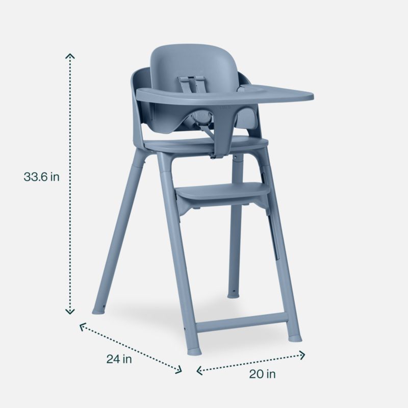Lalo The Chair II 3-in-1 Baby Slate Blue High Chair - image 7 of 9