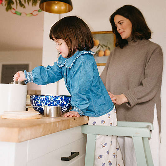 LALO The Tower Sage Green Toddler Step Stool