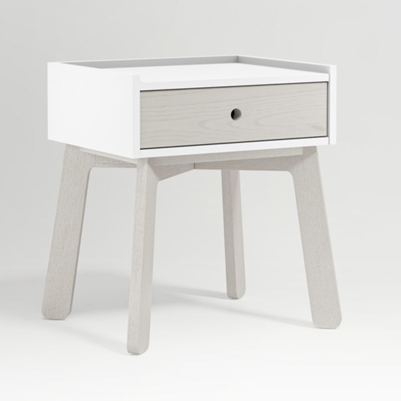 Lamont Two-Tone Wood Kids Nightstand with Drawer