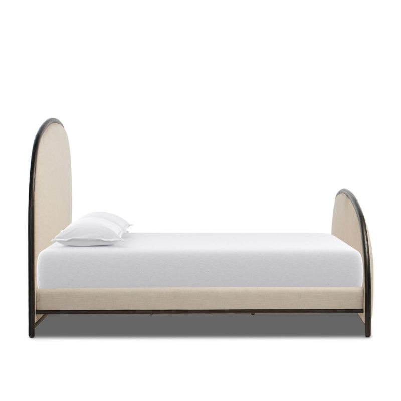 Lamont Parchment Beige Upholstered King Bed - image 5 of 7