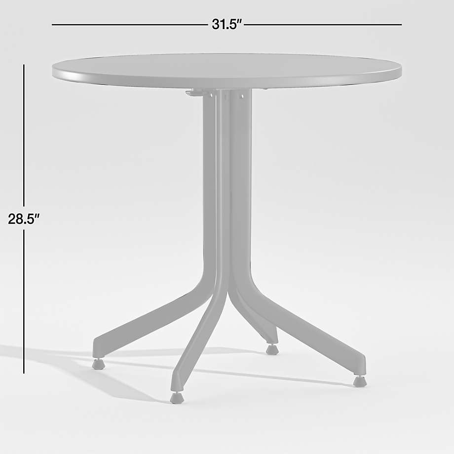 View Outdoor Dining Set: Lanai Round Fliptop Dining Table and Lanai White Mesh Chair - image 2 of 4