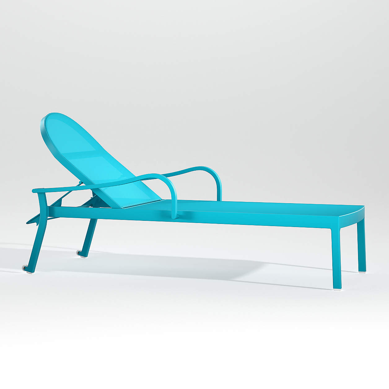 Lanai Aqua Mesh Outdoor Patio Chaise Lounge + Reviews Crate & Barrel