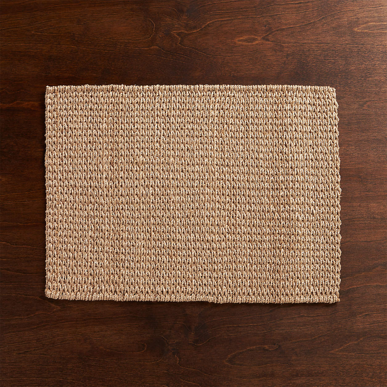 Lanai Rectangular Natural Abaca Woven Round Placemat + Reviews Crate