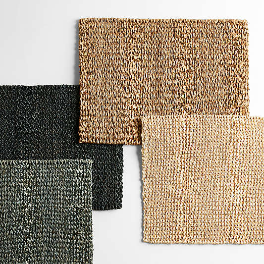 Lanai Rectangular Dark Natural Woven Placemat