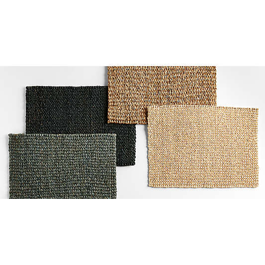 Lanai Rectangular Dark Natural Woven Placemat