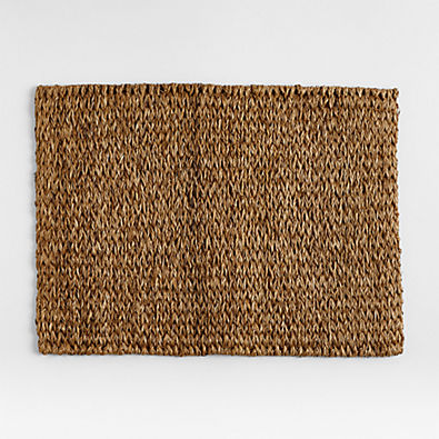 View Lanai Rectangular Dark Natural Woven Placemat details