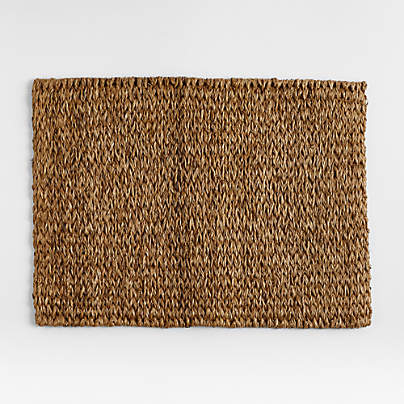 Lanai Rectangular Dark Natural Woven Placemat