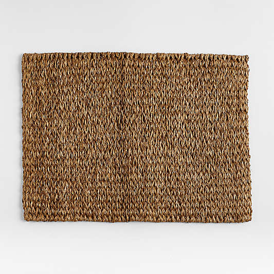 Lanai Rectangular Dark Natural Woven Placemat