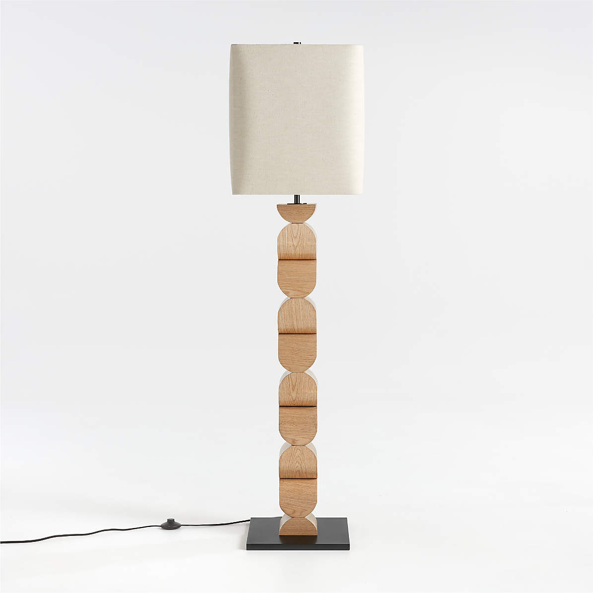 Light wood hot sale floor lamp