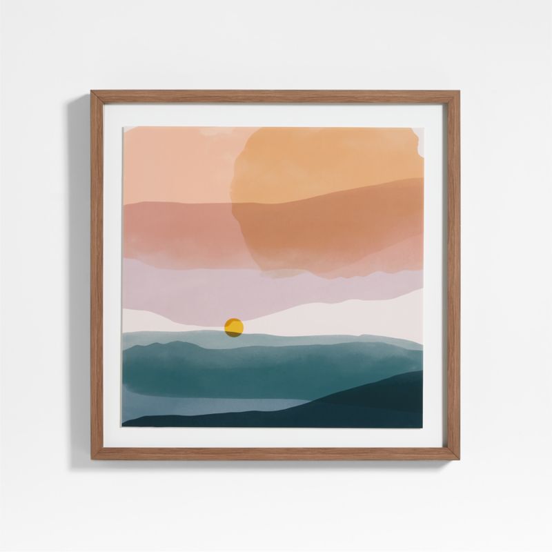 Cloud Landscape Framed Wall Art Print + Reviews | Crate & Kids