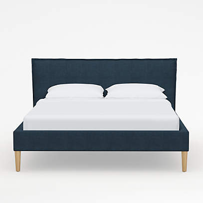 Lane Queen Zuma Navy Low Profile Bed, Ultra Low Bed Frame Queen