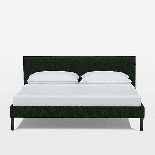 Lane King Boucle Fern Low-Profile Bed