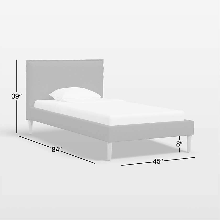 View Lane Queen Linen Amber Brown Low-Profile Bed - image 2 of 6