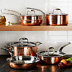 View Lagostina Martellata Hammered Copper 10-Piece Cookware Set - image 1 of 3