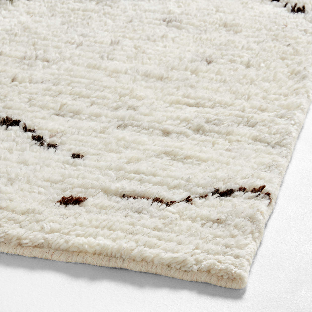 Larache Wool Moroccan Ivory Rug 12