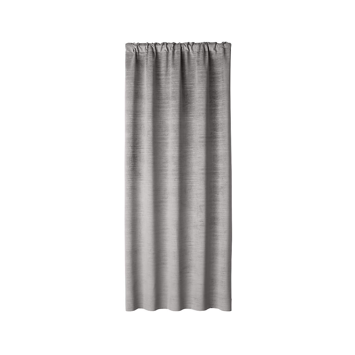 Laras Grey Blackout Velvet Curtain Panel 50x84 Reviews Crate And Barrel