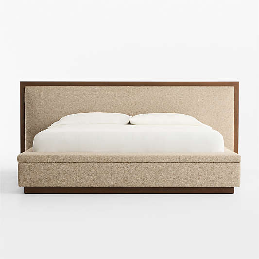 Larchmont Upholstered Queen Bed with Storage Bench