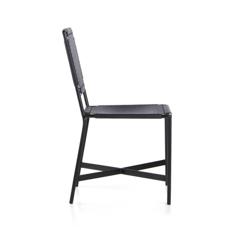 Laredo Black Leather Dining Chair - image 10 of 13